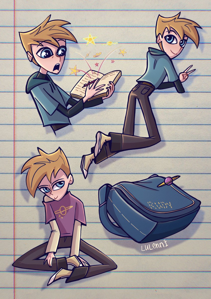 в реальному житті Руді звичайний школяр, але в нього дуже яскрава уява. паралельно він живе у своєму вигаданому світі, де він - космічний ковбой, що подорожує крізь всесвіт і бореться зі злом. ділитимусь ще шматочками лору)

#УкрТві #украртпідтримка