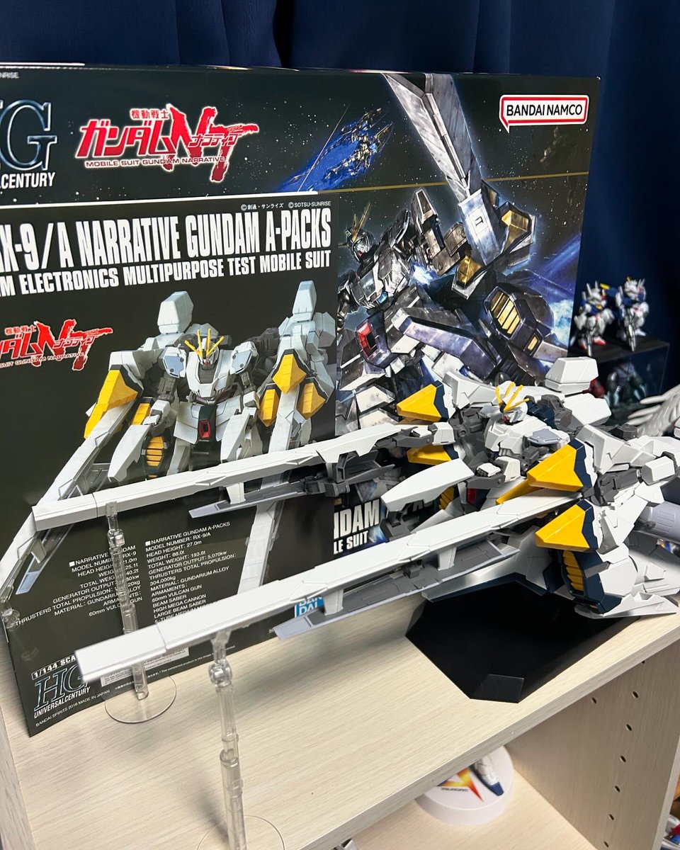 tomida1026's tweet photo. HGナラティブガンダムA装備 https://t.co/XnvwHBqzWR