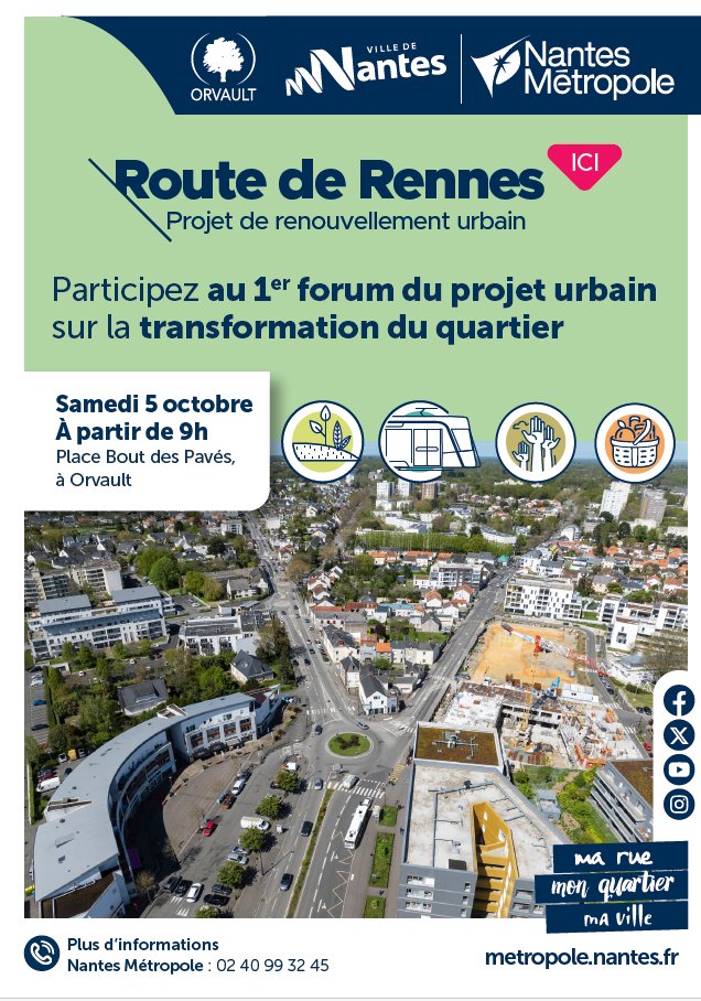OBBC15's tweet photo. @Orvault @Nantes Forum samedi 5/10 9h-12h30 sur le projet de  transformation du quartier de la route de Rennes [Pt du Cens<>Cardo]. Rencontre entre habitants-usagers-élus-professionnels. L'OBBC sera présente pour y présenter nos aspirations : à bientôt ! https://t.co/sdHKSwbVVN