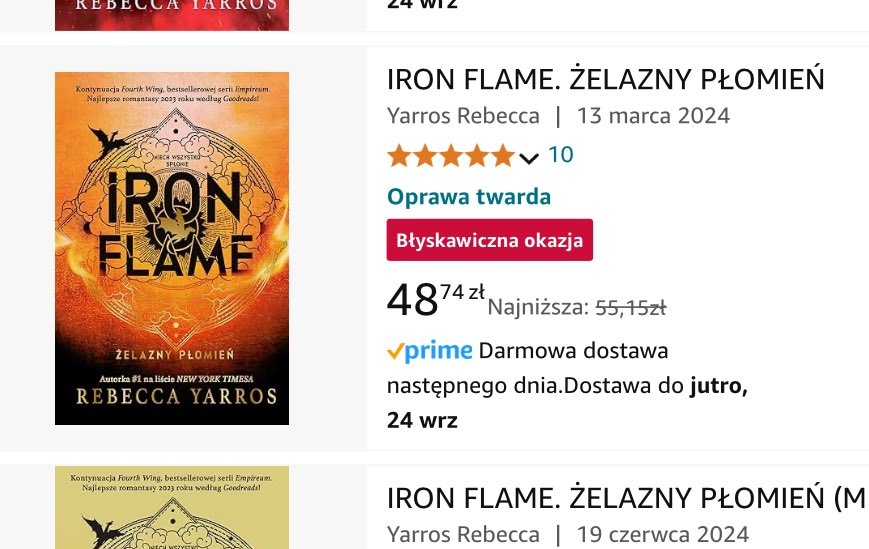 czy ktoś mnie tu jeszcze pamięta książkary? 🫣

promki wleciały na amaz0nie to az szkoda nie powiedzieć, plus u niektórych może się wyświetlać baner z ,,-20zl na następne zamówienie” więc będzie jeszcze taniej 🫡#twitteroweksiążkary