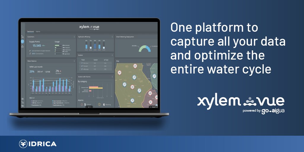 🔍 Through advanced algorithms, Xylem Vue powered by GoAigua provides a holistic, real-time view of utility processes and infrastructure. 

➡️ Discover how we simplify #digitaltransformation:
idrica.com/?utm_source=tw…