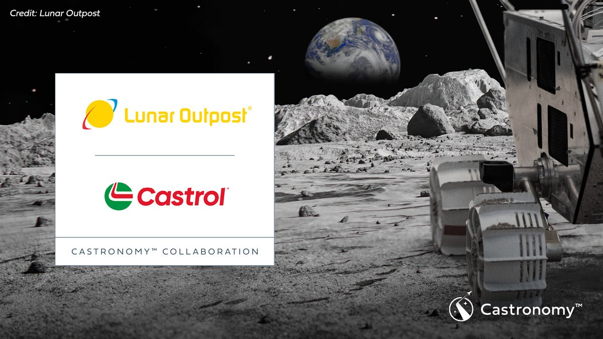 Castrol (@castrol) on Twitter photo Exciting news! ๐๐ We are thrilled to announce our latest collaboration with <a href="/LunarOutpostInc/">Lunar Outpost</a>, as the exclusive lead of the Mission Control Center for the Lunar Voyage 1 Mission.
Find out more here: splr.io/6012mb54k Exciting news! ๐๐ We are thrilled to announce our latest collaboration with <a href="/LunarOutpostInc/">Lunar Outpost</a>, as the exclusive lead of the Mission Control Center for the Lunar Voyage 1 Mission.
Find out more here: splr.io/6012mb54k