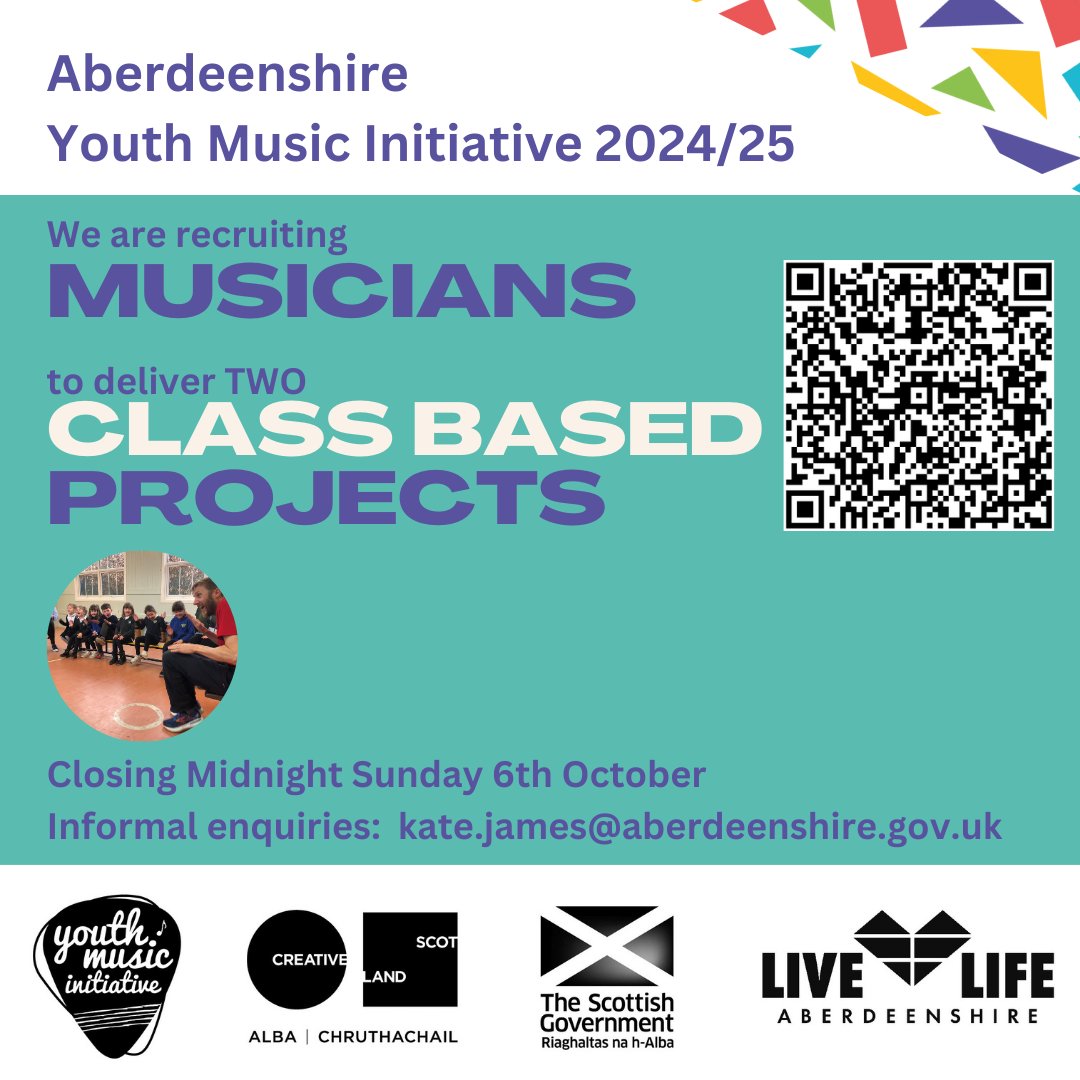 Youth Music Initiative (YMI) Aberdeenshire (@ashireymi) on Twitter photo We are looking for musicians to deliver fun, innovative and engaging YMI classroom projects in Aberdeenshire. livelifeaberdeenshire.org.uk/arts/commissio… <a href="/CreativeScots/">Creative Scotland</a> <a href="/LLAberdeenshire/">Live Life Aberdeenshire</a> #ashireymi We are looking for musicians to deliver fun, innovative and engaging YMI classroom projects in Aberdeenshire. livelifeaberdeenshire.org.uk/arts/commissio… <a href="/CreativeScots/">Creative Scotland</a> <a href="/LLAberdeenshire/">Live Life Aberdeenshire</a> #ashireymi