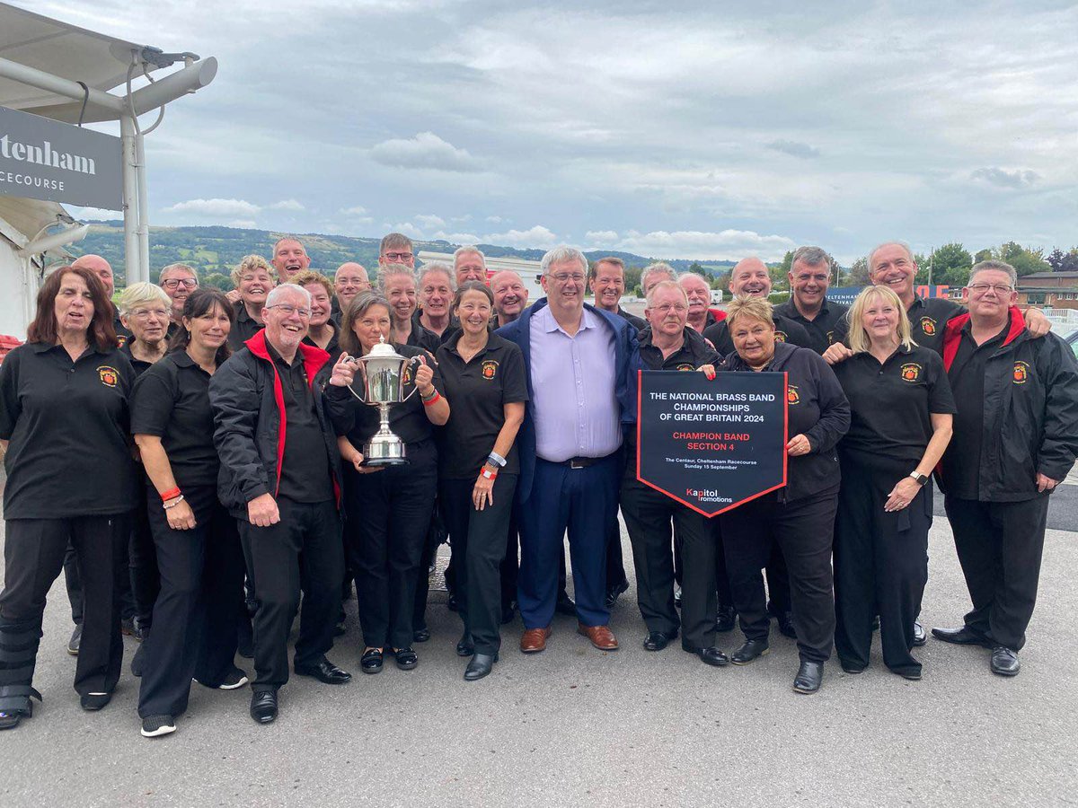 Betteshanger Colliery Welfare Band, winners of the National Brass Band Championships of Great Britain Sec.4