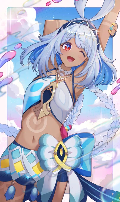 元気いっぱい!#GenshinImpact #GIFanArtContest50 #原神 #Mualani #ムアラニ 