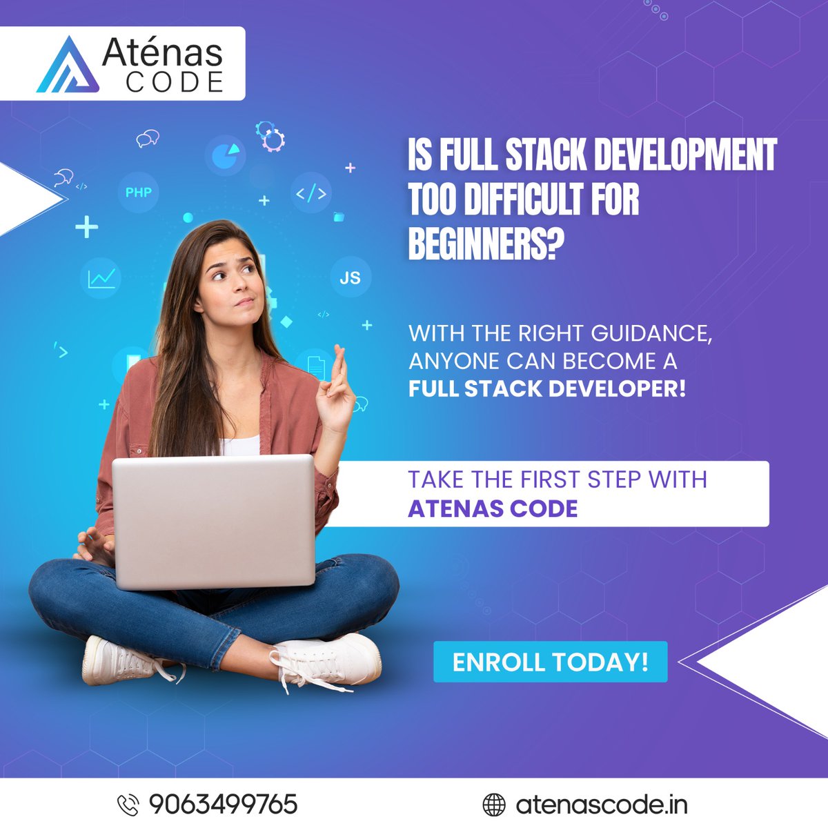 atenascodehyd's tweet image. At Atenas Code, we simplify the journey for you! With step-by-step guidance, even beginners can master both front-end and back-end development. Start learning today and turn challenges into opportunities!

#AtenasCode #FullStackDevelopment #LearnToCode #BeginnerFriendly