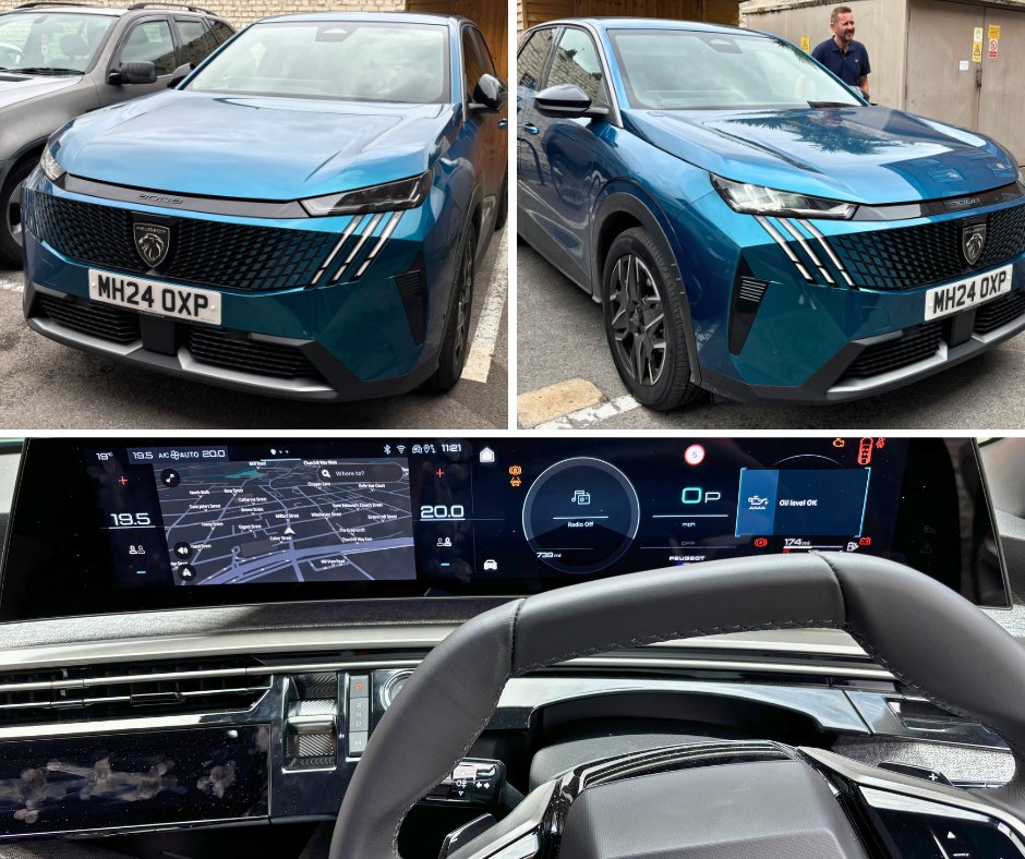 Big thanks to Steve &amp; Jonathon from @stellantisandyouuk Manchester for bringing the stunning new Peugeot E-3008 Fastback SUV to our office! 🚗 

Spencer was impressed by the GT model’s spacious feel, plush interior, and sleek wraparound driver screen. 👏 

#Peugeot #E3008 #EV