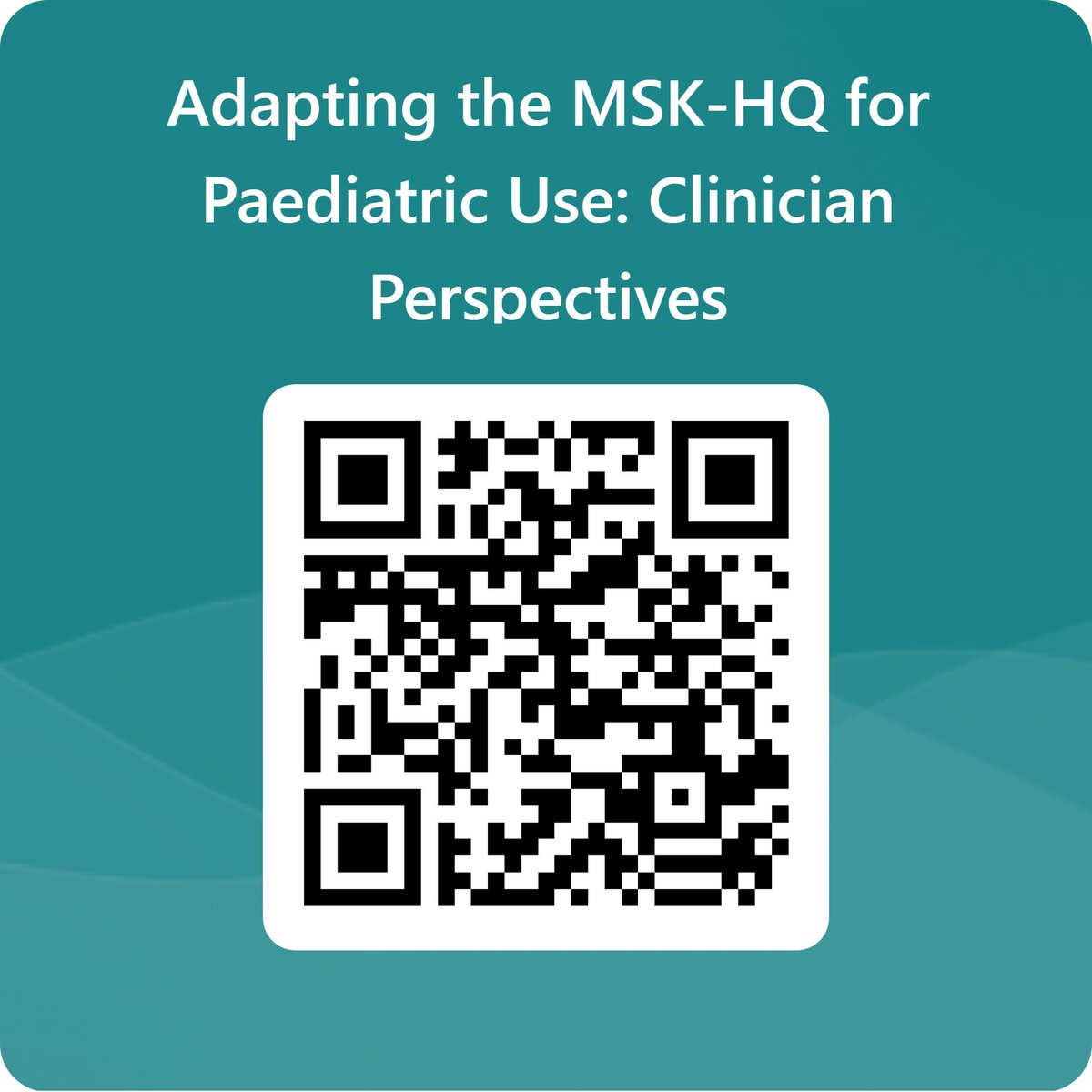 Aastha Monga (@aasthamonga) on Twitter photo 📢Allied Health Professionals in the UK wanted! Have your say on the potential for adaptation of MSK-HQ in paediatrics.
👉forms.office.com/e/HhYhcDCihr
<a href="/The_HCPC/">HCPC</a> <a href="/DrJonathanHill/">Jonathan Hill</a>
<a href="/NHSEngland/">NHS England</a> <a href="/WeAHPs/">WeAHPs 💙</a> <a href="/thecsp/">Chartered Society of Physiotherapy (CSP)</a> <a href="/OfficialCAHPR/">OfficialCAHPR</a> <a href="/CommChildHealth/">BACCH</a>
<a href="/RCPCHtweets/">RCPCH</a> <a href="/childpainSIG/">Pain in Childhood</a> <a href="/RheumatologyUK/">BSR</a> 📢Allied Health Professionals in the UK wanted! Have your say on the potential for adaptation of MSK-HQ in paediatrics.
👉forms.office.com/e/HhYhcDCihr
<a href="/The_HCPC/">HCPC</a> <a href="/DrJonathanHill/">Jonathan Hill</a>
<a href="/NHSEngland/">NHS England</a> <a href="/WeAHPs/">WeAHPs 💙</a> <a href="/thecsp/">Chartered Society of Physiotherapy (CSP)</a> <a href="/OfficialCAHPR/">OfficialCAHPR</a> <a href="/CommChildHealth/">BACCH</a>
<a href="/RCPCHtweets/">RCPCH</a> <a href="/childpainSIG/">Pain in Childhood</a> <a href="/RheumatologyUK/">BSR</a>