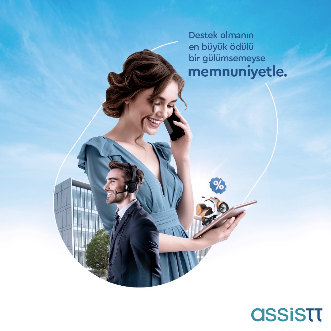 Destek olmanın en büyük ödülü bir gülümsemeyse memnuniyetle!

Müşterilerinizle temas ettiğiniz her noktada, uçtan uca samimiyet inşa etmek, kalpten kalbe köprüler kurmak için varız.

#AssisTT #Memnuniyetle