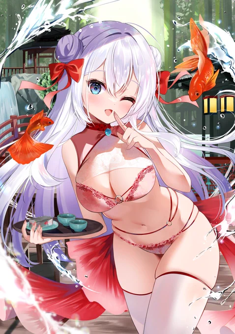 #見た人も無言で銀髪or白髪をあげる 