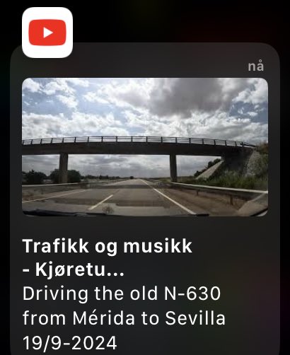 Driving the old N-630 from Mérida to Sevilla 19/9-2024 youtu.be/sw_7GLl8Ia0?si…