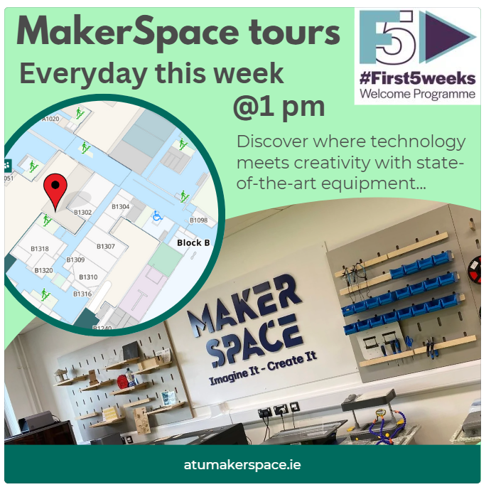 ATUMakerSpace (@atumakerspace) on Twitter photo If you are on the ATU Sligo campus this week, why not check in with the Higher Education 4.0 MakerSpace team for one of our lunchtime tours.
<a href="/atu_ie/">Atlantic Technological University</a> <a href="/gavinclinch/">Gavin Clinch</a> <a href="/atusligo_ie/">ATU Sligo</a> <a href="/hea_irl/">HEA</a> <a href="/higher_ed4/">HigherEd4</a>
#HCI If you are on the ATU Sligo campus this week, why not check in with the Higher Education 4.0 MakerSpace team for one of our lunchtime tours.
<a href="/atu_ie/">Atlantic Technological University</a> <a href="/gavinclinch/">Gavin Clinch</a> <a href="/atusligo_ie/">ATU Sligo</a> <a href="/hea_irl/">HEA</a> <a href="/higher_ed4/">HigherEd4</a>
#HCI