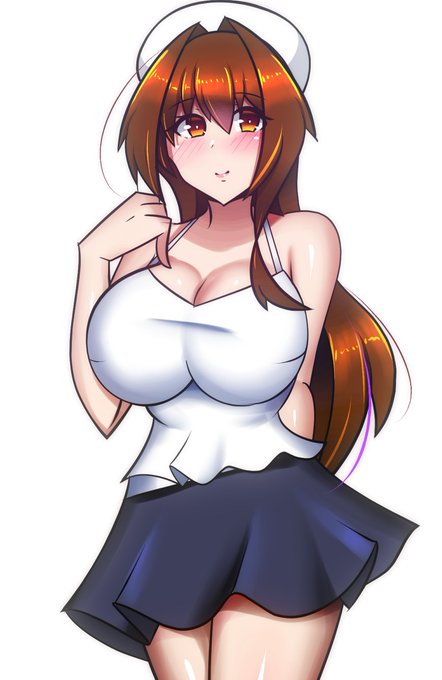 純粋に涼しげなうちの子ましろちゃんを描きました(*ノωノ) 