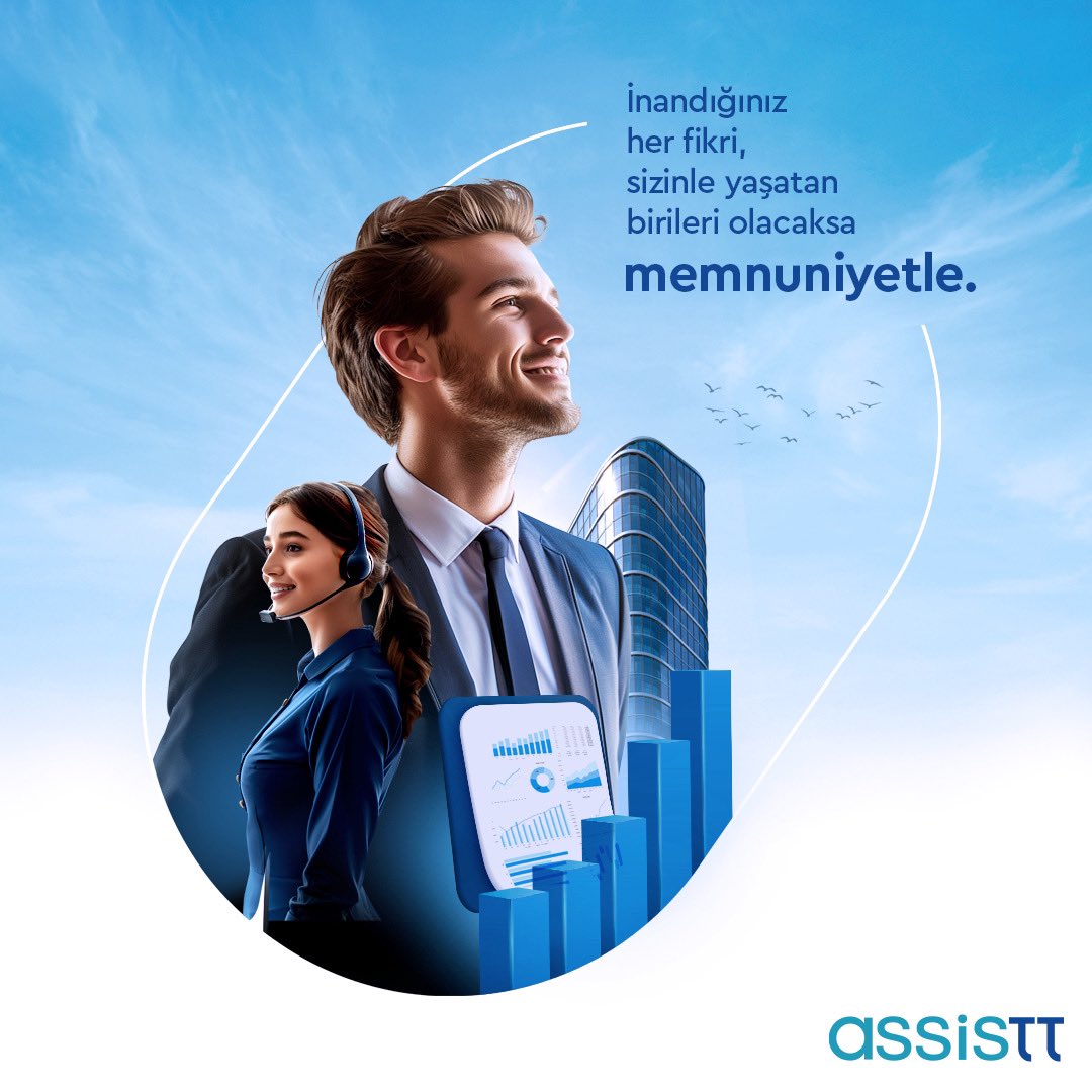 İnandığınız her fikri, sizinle yaşatan birileri olacaksa memnuniyetle.

İşinize güç katan teknolojilerimiz, maliyet avantajı sağlayan çözümlerimizle hayallerinizi gerçekleştirmek için yanınızdayız.

#AssisTT #Memnuniyetle