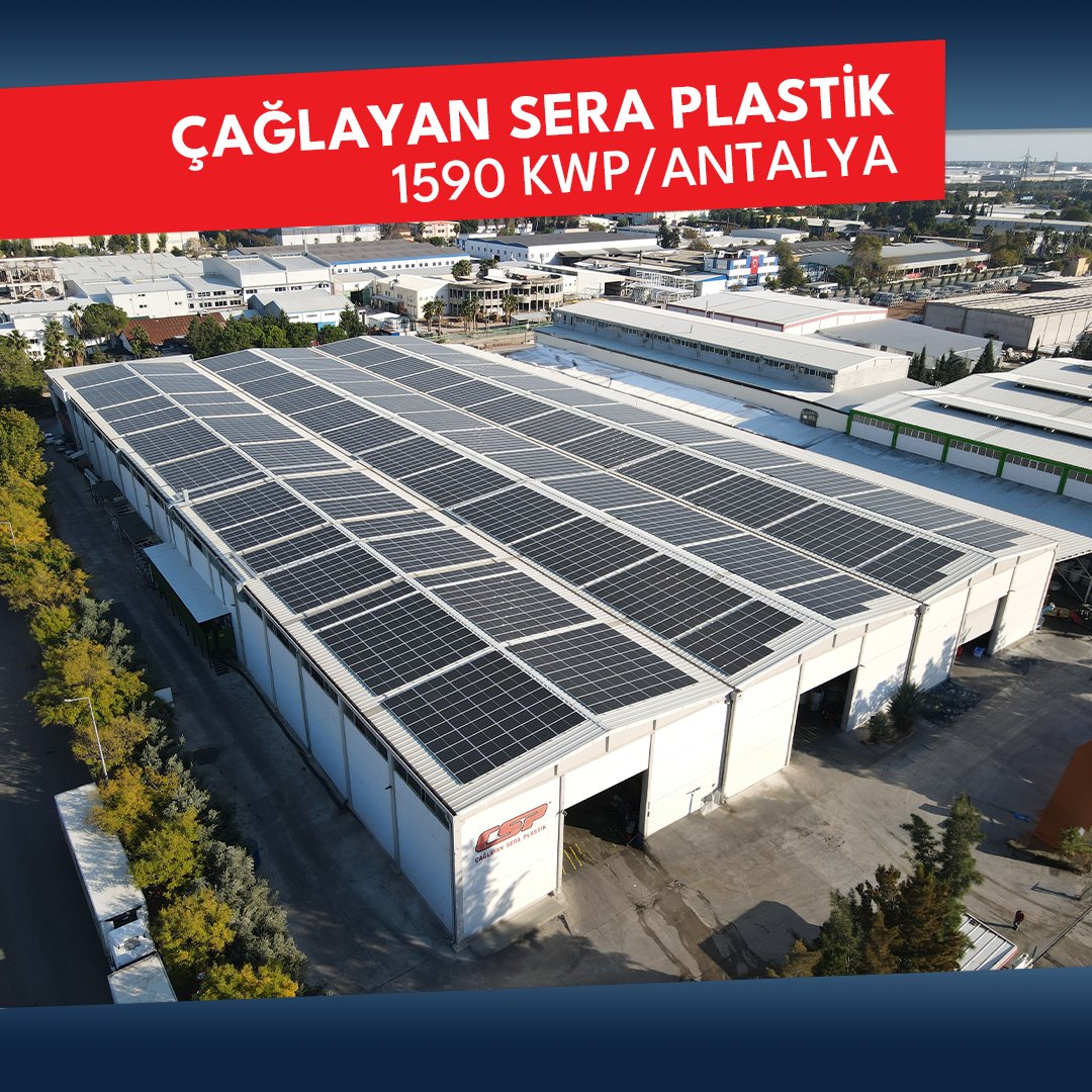 Antalya’nın güneşinden maksimum verimi almasını sağlayacak 1590 KWP gücündeki Çatı Tipi GES Çağlayan Sera Plastik firmamıza hayırlı olsun.
#ibtsolar #güneş #güneşenerjii #ges #güneşenerjisisantrali #enerjisantrali #enerji #elektrik #solar #çağlayanseraplastik #Antalya #sera