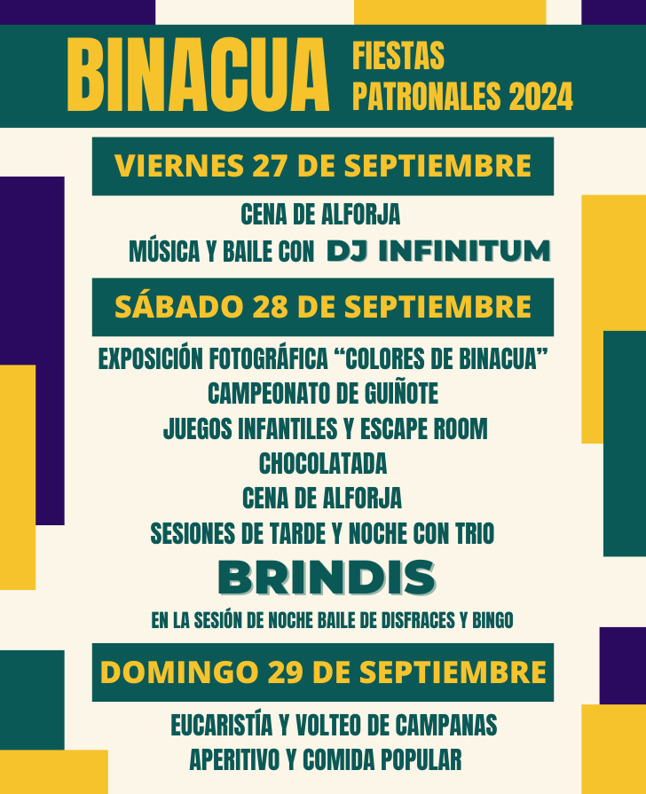 Binacuaa's tweet photo. Fiestas Patronales Binacua 2024 🥳🎉. 
#binacuaunica #binacua #fiestasbinacua #binacuaenfiestas #binacua2024 https://t.co/k9st33Sdki