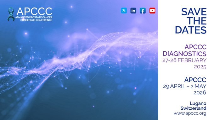 Advanced Prostate Cancer Consensus Conference (@apccc_lugano) on Twitter photo A wam welcome to Lugano Switzerland for:
🔬 #APCCC25 Diagnostics:
27-28 February 2025
REGISTER AT: apccc.org
Mark your Calendar!! We look forward to continuing crucial #ProstateCancer conversations in Lugano🇨🇭
<a href="/ProfKHerrmann/">Ken Herrmann</a> <a href="/stefanofanti4/">prof. Stefano Fanti</a> A wam welcome to Lugano Switzerland for:
🔬 #APCCC25 Diagnostics:
27-28 February 2025
REGISTER AT: apccc.org
Mark your Calendar!! We look forward to continuing crucial #ProstateCancer conversations in Lugano🇨🇭
<a href="/ProfKHerrmann/">Ken Herrmann</a> <a href="/stefanofanti4/">prof. Stefano Fanti</a>