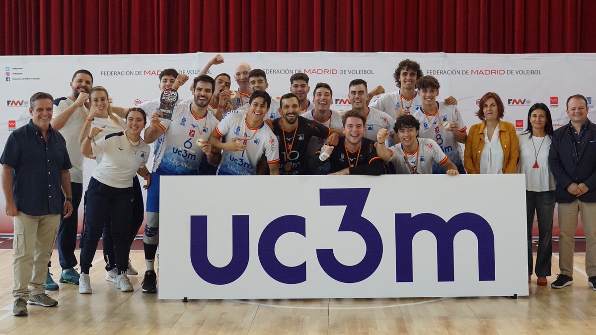 VoleibolLeganes's tweet photo. 🥇🏆 #CopaCAM | ¡El @uc3m Voleibol Leganés es Campeón de Madrid!
#VamosLega #CampeonesDeMadrid
@AytoLeganes @mizunoiberia https://t.co/brMPfW5jKT