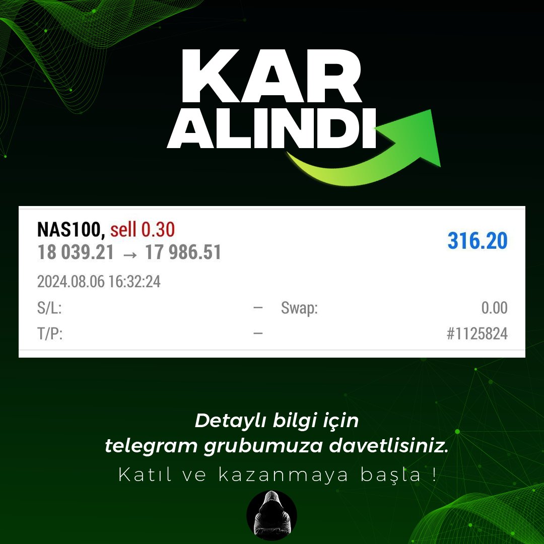 Kazançlı fırsatları yakalamak için hazır mısınız? Ücretsiz Telegram grubumuza katılarak piyasadaki gelişmelerden haberdar olun !

-
🔷 t.me/+IOBZiWBJtk04N…

#borsa #ENRYA #gesan #astor #us100 #us500 #btc #eth #usdt #altın #xauusd #sasa #enjsa #bist100 #hisse
