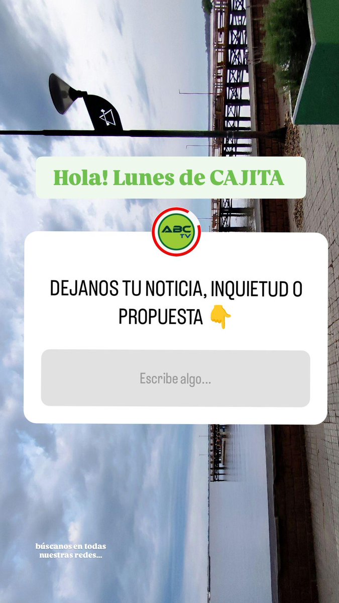 búscanos en todas las redes del canal ó activa en WhatsApp ABC 45449928