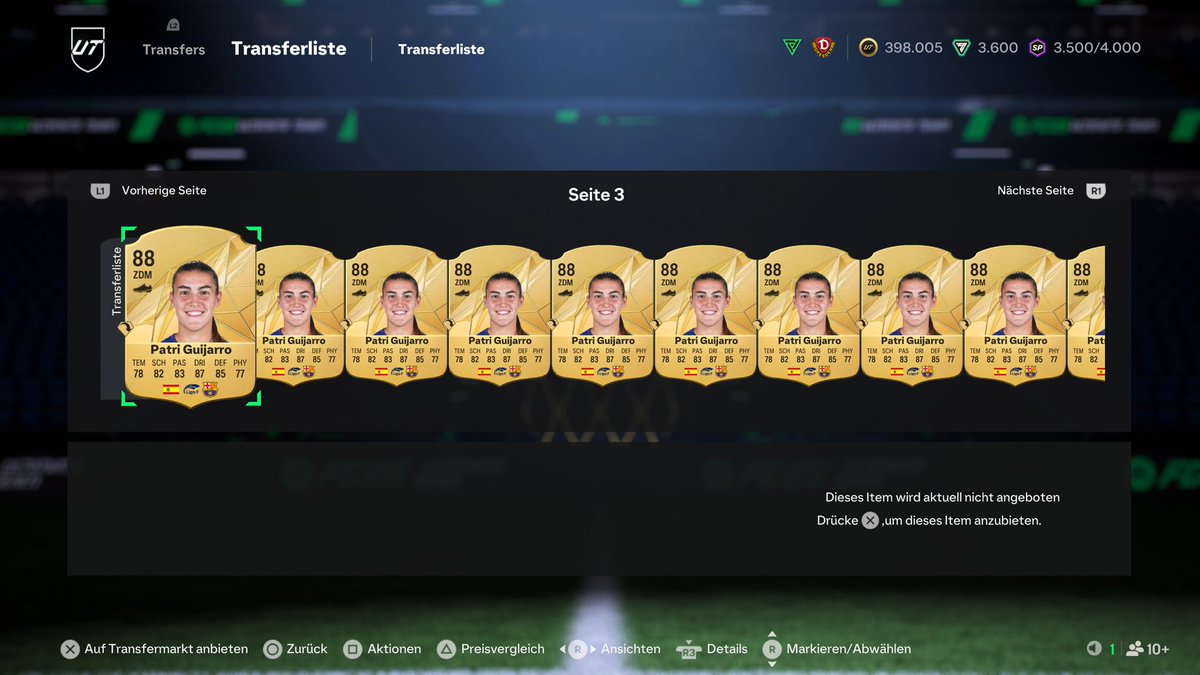 Plusmacher31 💸

35x Patri Guijarro - Einkauf ca. 20k - Verkauf 72k
+1,5 MIO COINS 💰💰💰