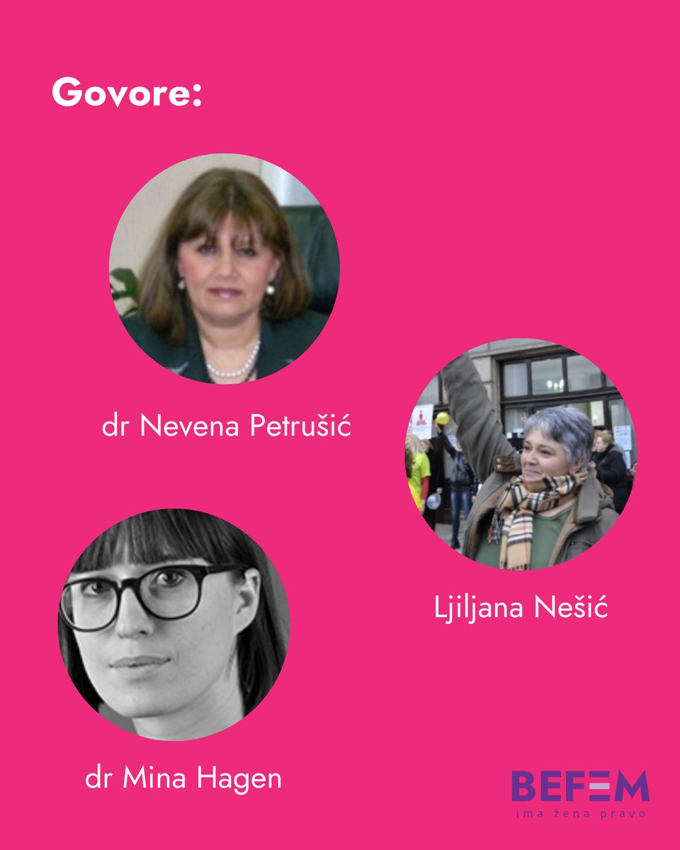 BeFemCentar's tweet photo. Pridružite nam se u diskusiji “Kome smeta zdrava žena?” o problemima žena u domenu reproduktivnog zdravlja i u potrazi za odgovorima na pitanje kako ih sistemski rešiti. 💬

#Befem #SaveTheDate https://t.co/J7TMK6rkIN