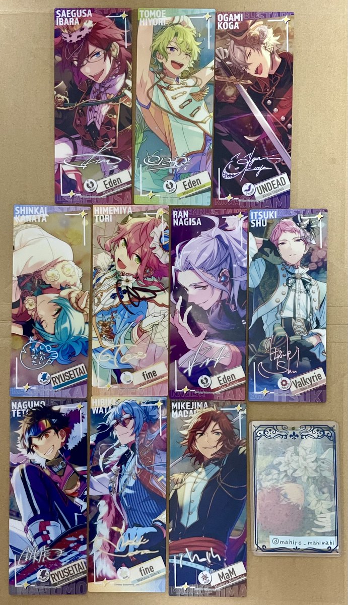 譲渡　あんスタ　中国　屏風アクスタ　アクリルスタンド　

譲)茨/日和/凪砂/晃牙/渉/桃李/宗/奏汰/鉄虎/斑

求)1010円/個+送料
上段は下段からも同数お迎えください。

撮影のため開封して元の袋に戻しました。
金具もおつけします。

お気軽にお声がけください。