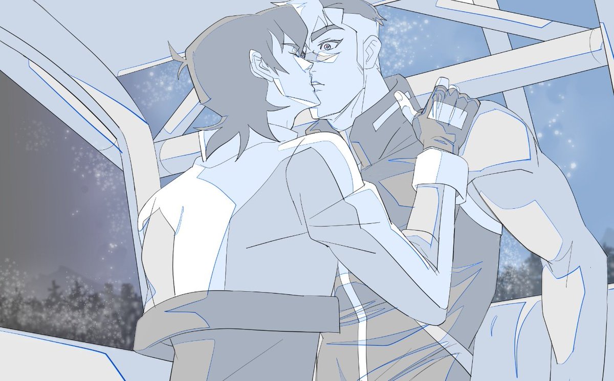 보라색 장미의 H님 커미션 두번째😘
관람차 안의 키스시로💋👨‍❤️‍💋‍👨

키스 허리 너무 예쁘죠...늘 생각하지만 새삼 저 허리라인이 너무 좋음...🥰 시로 눈매랑 표정도 좋아서 일하다 말고 한참이나 들여다봤어요.
❤🖤

#Voltron #Sheith #키스시로