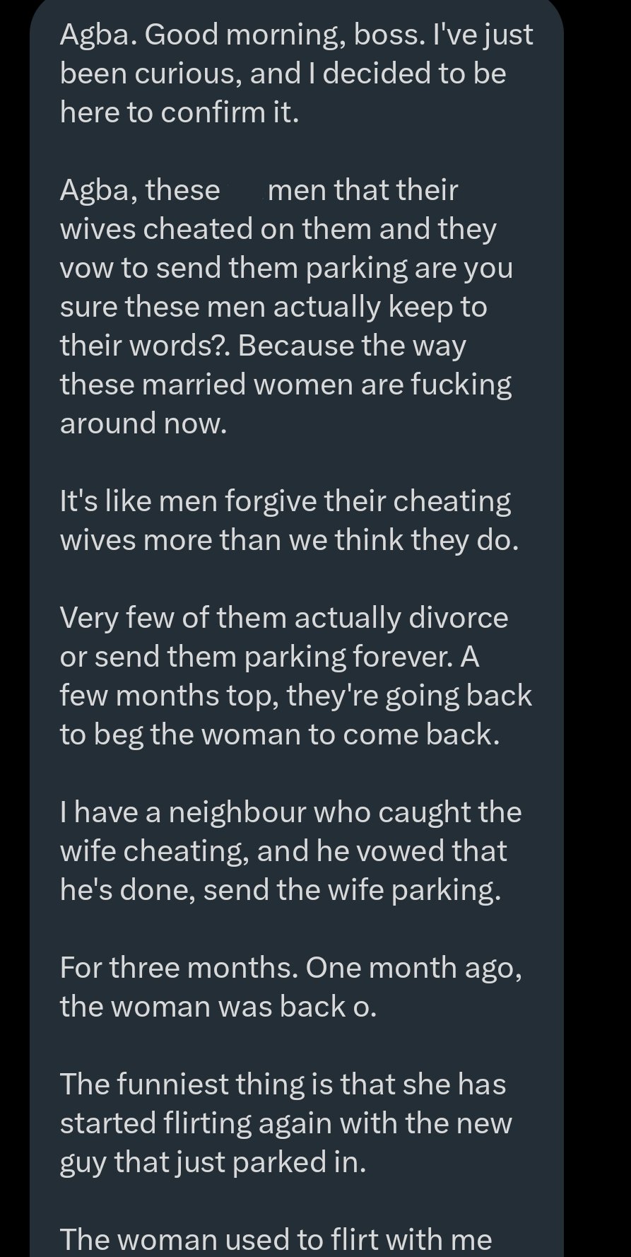 Àgbà John Doe on X: &ldquo;Thanks for your DM. My own is to come here to 