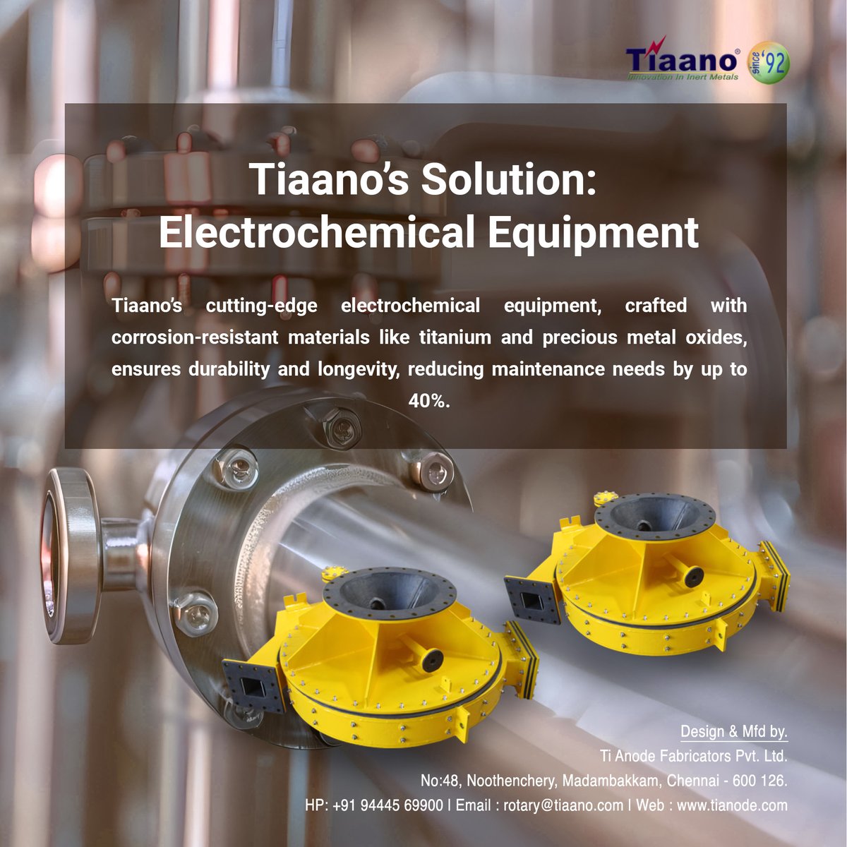 equipments_ti's tweet photo. 💡 Corrosion costs the steel industry billions every year—leading to up to 40% of unplanned downtime. Ready to transform your steel plant? Contact us to learn more. #SteelIndustry #CorrosionResistance #EfficiencyBoost #Tiaano https://t.co/UA03LijAZ5