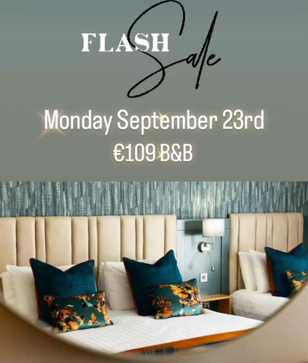 MONDAY MADNESS SALE! €109!

Enjoy B&amp;B Tonight 2 people for just €109 in one of our recently refurbished deluxe rooms. 

BOOK NOW⬇️
secure.lahinchcoasthotel.ie/convert/site/L…

Don’t miss out on this incredible last minute deal!
#MondayMadness #FlashSale #lahinchcoasthotel