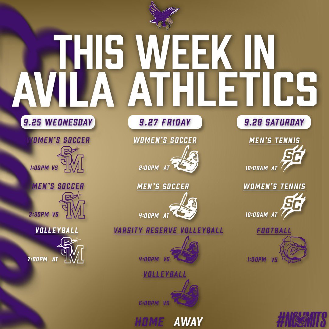 Plenty of opportunities to support your Avila Eagles on campus this week!