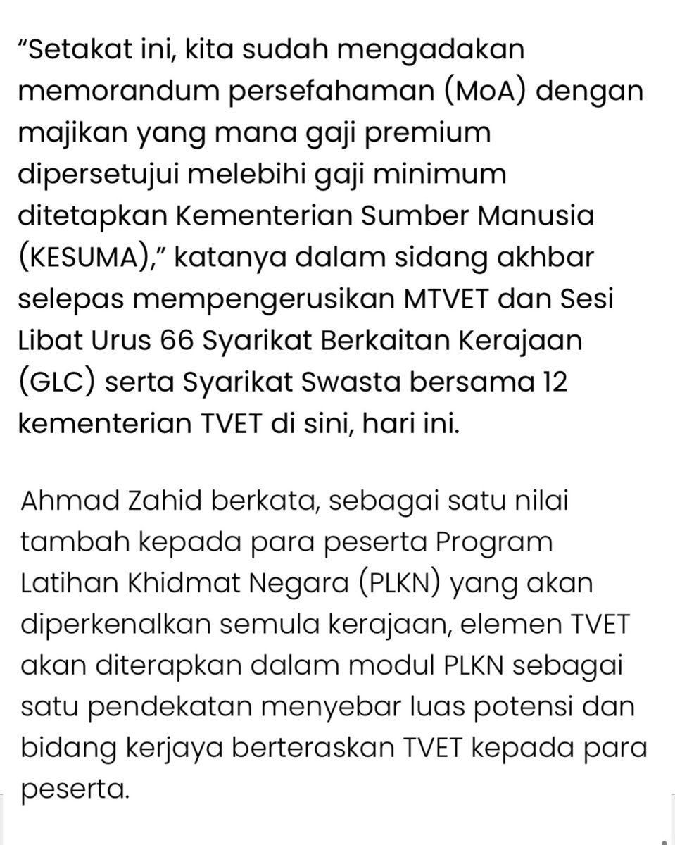 mygitcofficial's tweet image. Gaji premium lepasan institusi TVET cecah hingga RM4,000 - Utusan

#TVET #GITC