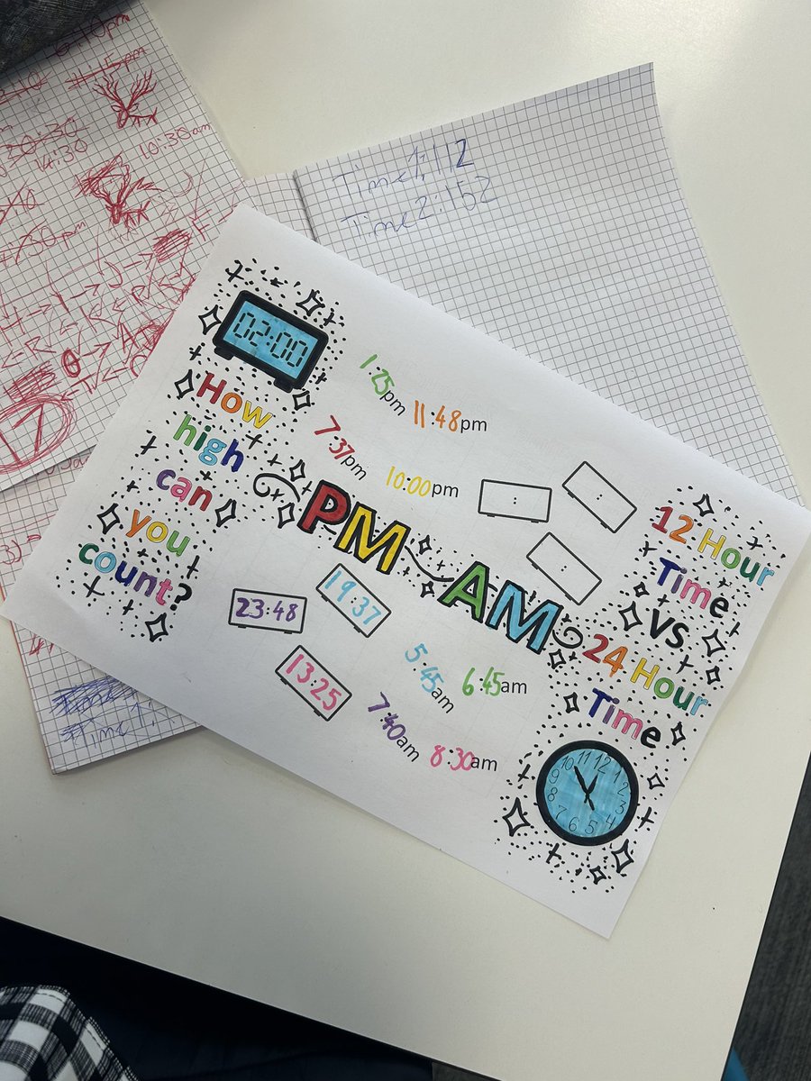 Miss__Richy's tweet photo. S2 Kicking of Maths Week Scotland with some MathsZines! 📰⏱️#mathsweekscotland @BoclairMaths @BoclairAcademy https://t.co/VhZy1JszkB