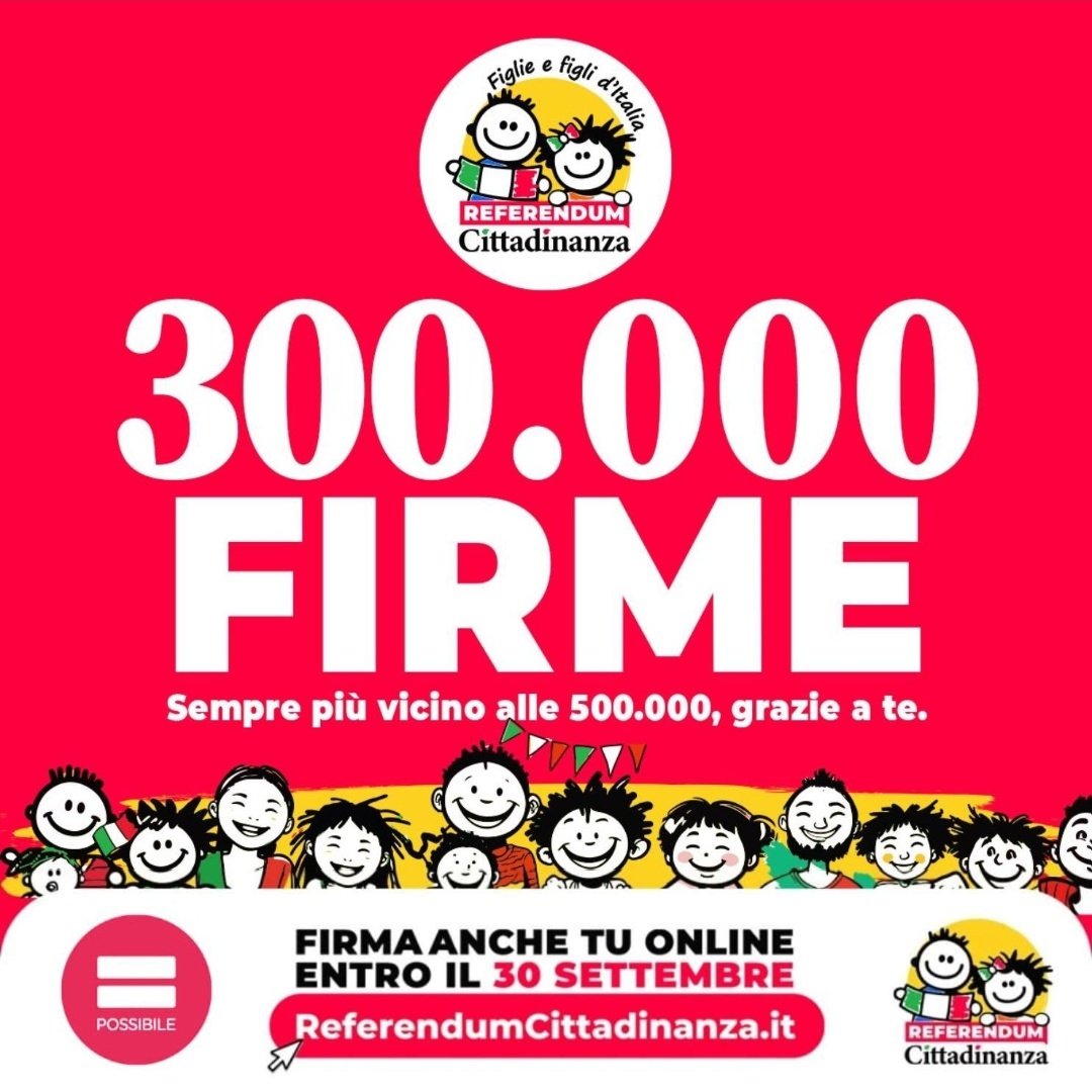 I figli di genitori stranieri nati e cresciuti in Italia hanno diritto alla #cittadinanza italiana.  Sono cittadini di fatto e non di diritto. Per questo ho firmato per #ReferendumCittadinanza che modifica la legge riducendo da 10 a 5 gli anni per poter chiedere la cittadinanza