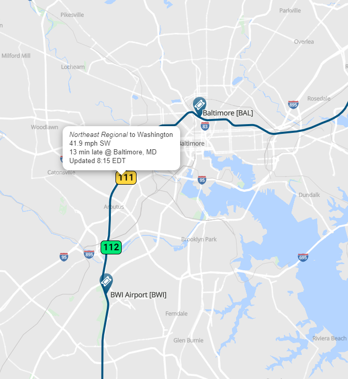 AmtrakStatus's tweet image. ALERT! 📷 #Train111 Northeast Regional is running behind schedule by 0 hour and 13 minutes.
Need to know when it arrives? Track your train in real-time: trains-today.com/train/amtrak-1…
📷 Stay on track with us! #TrainStatus #Amtrak #IntercityRailMap