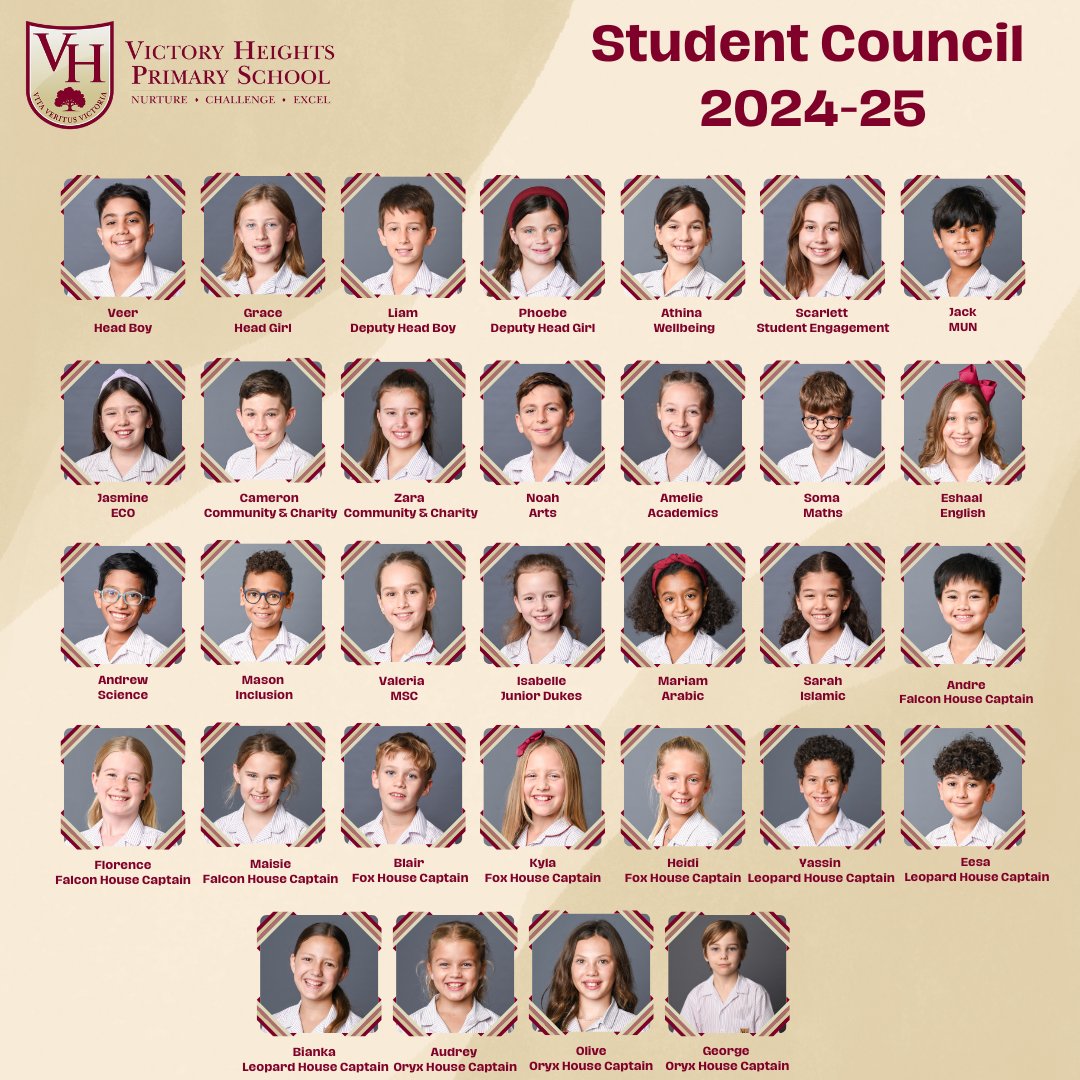 VHPrimary's tweet photo. 🎉Congratulations to our 2024-25 - Year 6 Leaders!  We are thrilled to celebrate the incredible students who have stepped into leadership roles this year.   #VHPS #VHPSRocks #VHPSLittleThings #VHPSCommunity #WeCareAboutTheLittleThings #PrimarySchool #KHDA #BSO #BSME
@interstar_ae https://t.co/phhihIKhq4