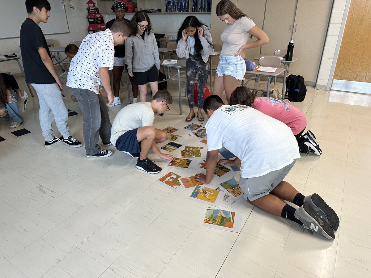 Mr_JJBell's tweet photo. Organizing a picture by different scales. I always enjoy this activity. It really allows the students to engage in the topic. https://t.co/Sx9TYH3fi4