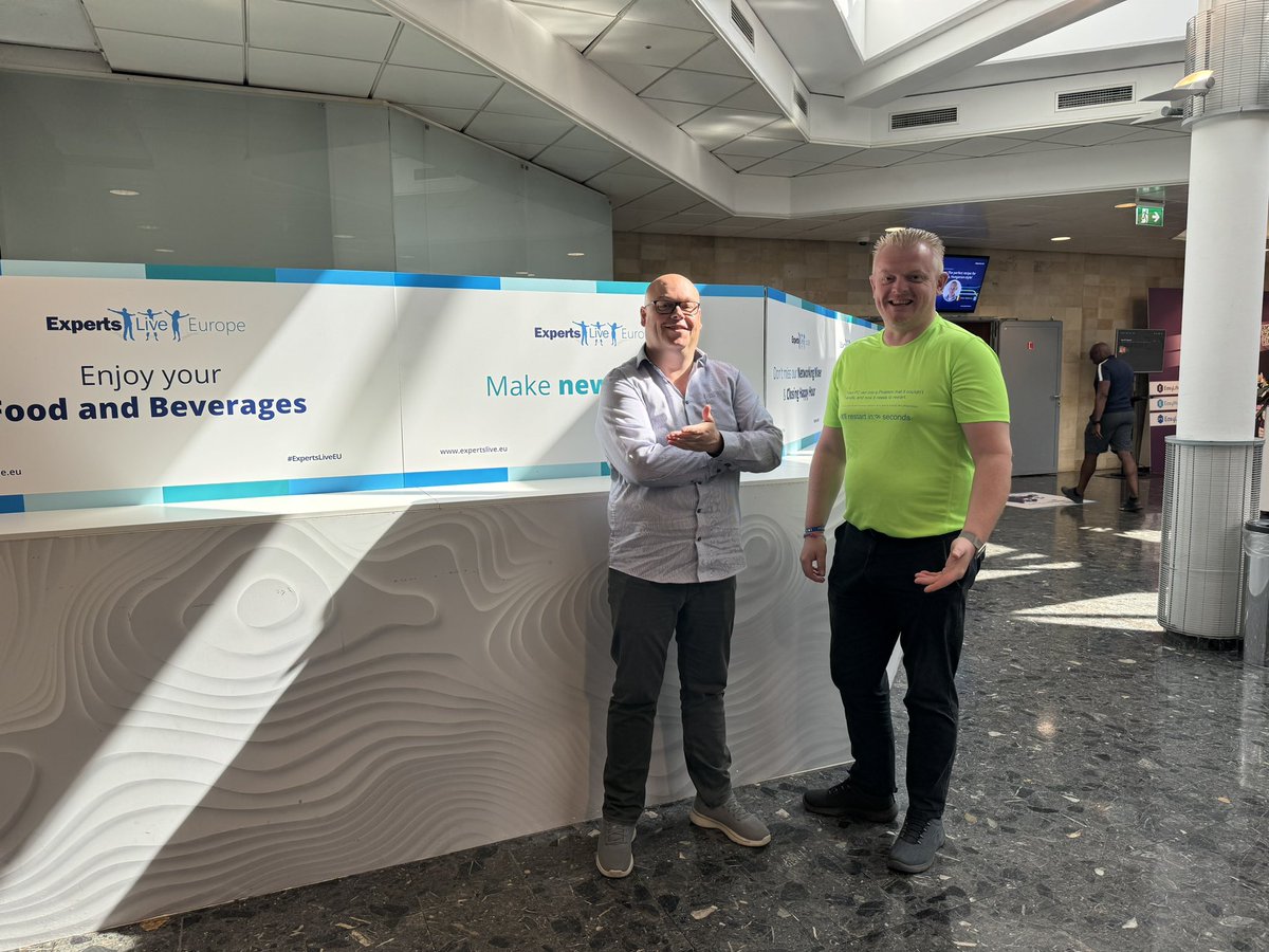 _POPPELGAARD's tweet photo. Danish friends at #ExpertsLiveEU
Mr. Bournonville and @ByzzByskov
#preday https://t.co/gv7nEw4pR8