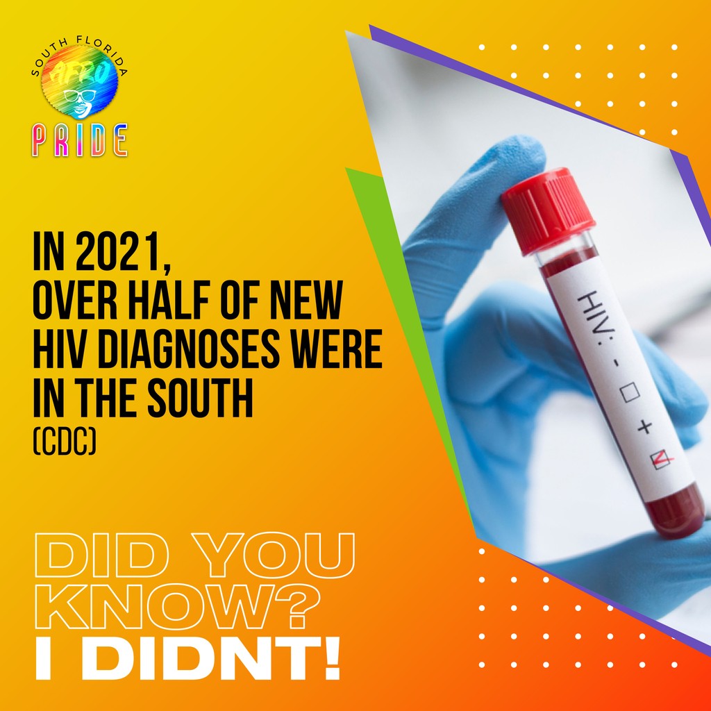 In 2021, over half of new HIV diagnoses were in the South (CDC)

#healthequity #change #CDC #afropride #prevention
