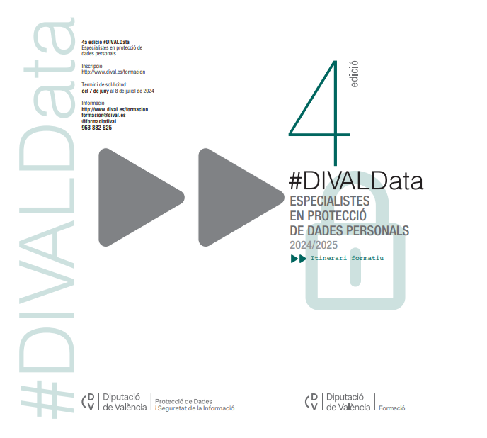 formacioDIVAL's tweet photo. Hui iniciem la 4a edició de #DIVALData, itinerari formatiu de @formaciodival, especialitzat en la protecció de #dadespersonals, dirigit al personal empleat públic.
Coordinat per Eusebio Moya, Cap del Departament de Protecció de Dades i Seguretat de la Informació de @dipvalencia. https://t.co/nAC4Fetdwp