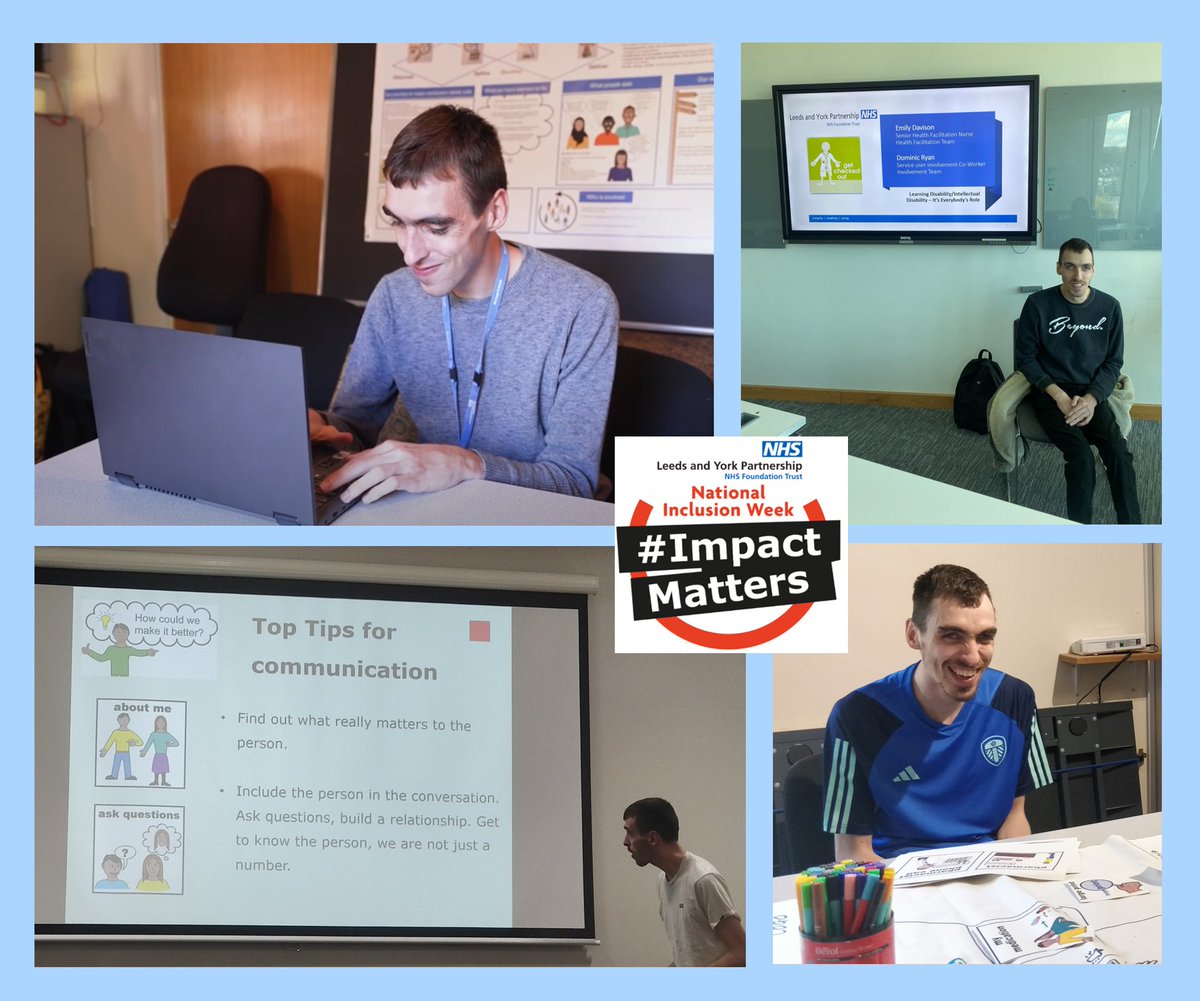 InvolveLYPFT's tweet image. Sharing the thoughts of our Involvement Co-workers for #NIW24. Today Dom says "Over my four years in the Trust I definitely have felt included. I am proud of my work on recruitment, training and I made a video on the importance of video CVs" #ImpactMatters @LeedsandYorkPFT
