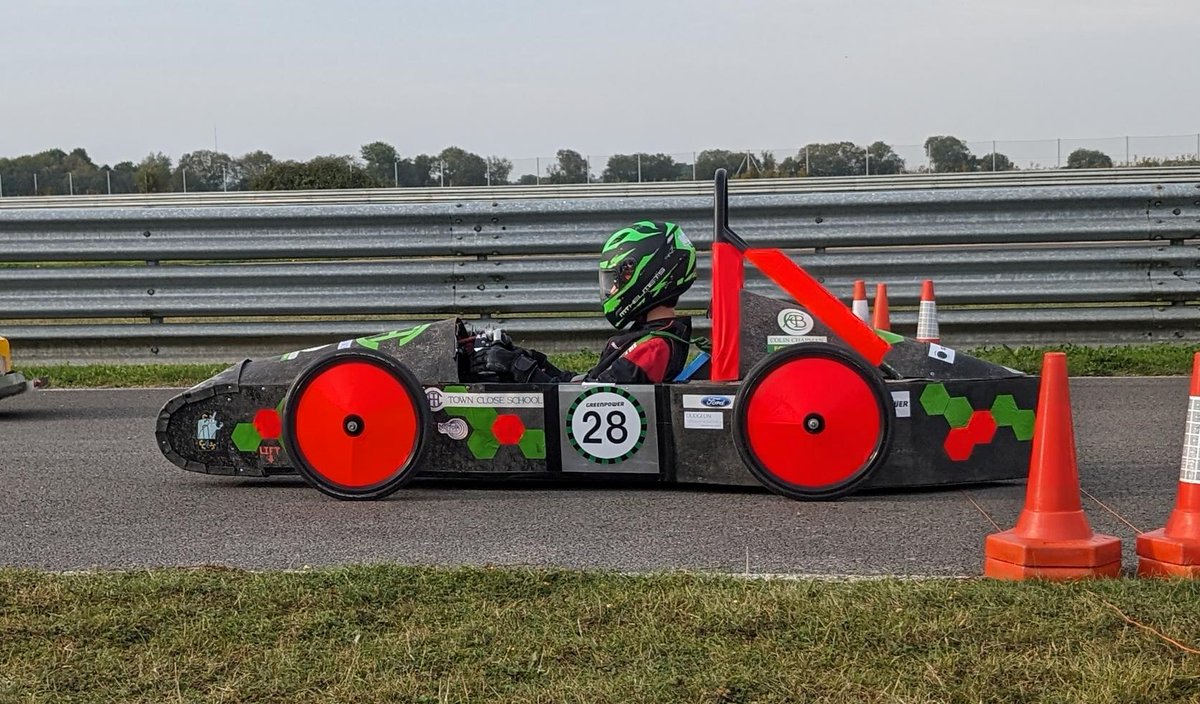 TownCloseSchool's tweet photo. A fantastic performance by our Year 8 F24 team at the @Greenpowertrust East Anglian Heats @lotuscars in Hethel proved to be the perfect start to the season. The new team worked exceptionally well together, finishing 2nd overall. 

#TownCloseF24 #TeamTownClose #TownCloseSTEM https://t.co/1Mm5UQ0lzQ
