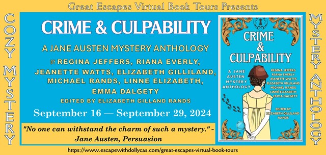 September 23, 2024
Virtual Book Tour &amp; Book Review: Crime &amp; Culpability: A Jane Austen Mystery Anthology

If readers are looking for something fun to read every morning or evening, this anthology would be a strong choice. ~Sarah Can't Stop Reading Books 

sarahcantstopreadingbooks.com/2024/09/23/vir…