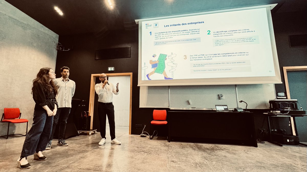 Notre plateforme permettant d'accompagner la transition écologique des entreprises - …on-transition-ecologique.beta.gouv.fr - a été présentée pour la 3ème rencontre de la Force Locale Décarbonée à Cannes ce jeudi devant de nombreux entrepreneurs. Merci pour vos félicitations &amp; bravo à l'équipe