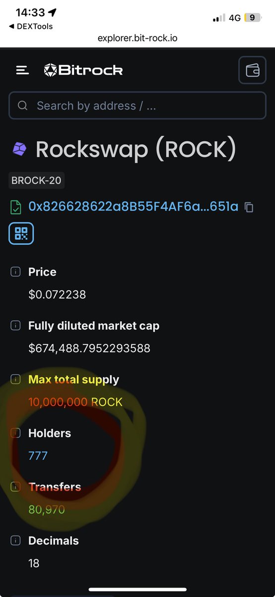 CryptoJuru's tweet photo. Only 777 holders ๐ค๐ค๐ค lucky 7 ๐.. #rockswap $rock is pumping !! Almost every project on chain is on #fire ๐ฅ! Check out $brock !! And $rock official multidex for #bitrockchain . $sol $uni $cake $eth #L2 https://t.co/nlDFdzn9rZ