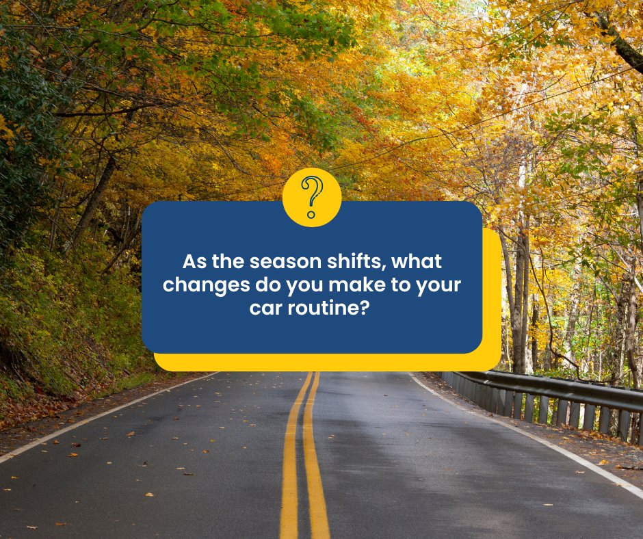 mikesautosvcab's tweet image. 🍁 Fall is a time for change! As the season shifts, what changes do you make to your car routine? Whether it's prepping for colder weather, checking your tires, or updating your roadside assistance plan, share your fall car care tips! 🚗🍂 #FallCarCare #RoadsidePrep #TowingTips