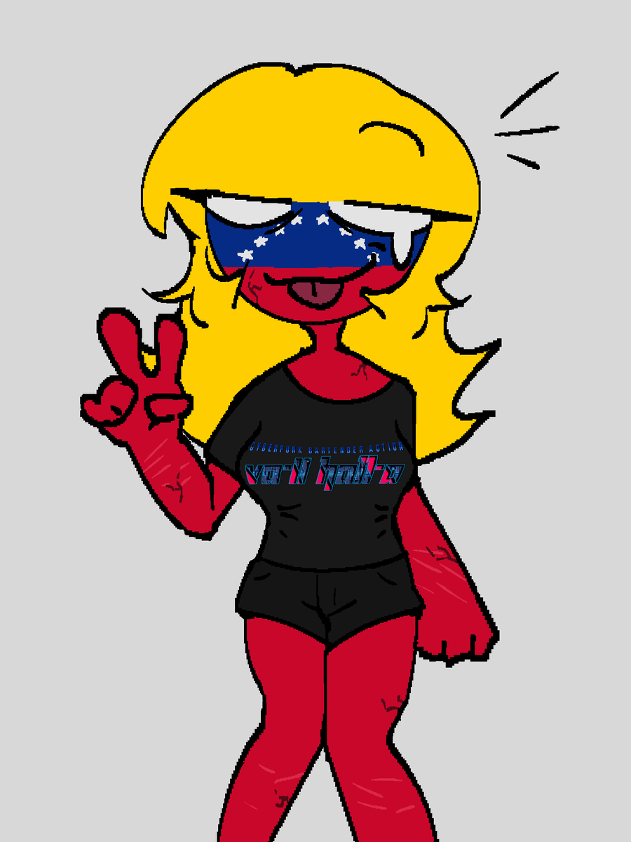 deltahyo's tweet photo. Last art style test #countryhumans #countryhumansnsfw #countryhumansvenezuela https://t.co/7UD93G82yR