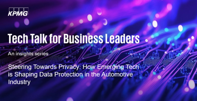 Privacy &amp; Tech Collide in the Auto Industry! Discover how #EmergingTech is enhancing data protection &amp; shaping the future. Dive into insights on navigating privacy challenges &amp; leveraging technologies for a safer drive. #AutomotivePrivacy #KPMGTechTalk bit.ly/4eiZiI7