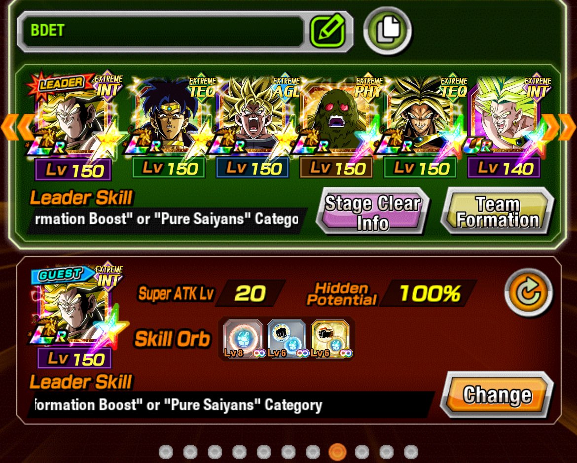 King_2Ts's tweet photo. #BestDokkanExtremeTeam https://t.co/cW0VRzONg0
